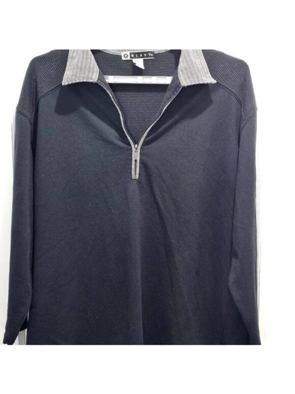 Power BLAST Women's Plus Blue Fleece Sweater 1X – 1/4 Zip